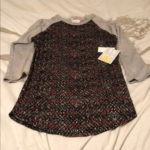 NWT lularoe Randy stained glass print grey sleeves